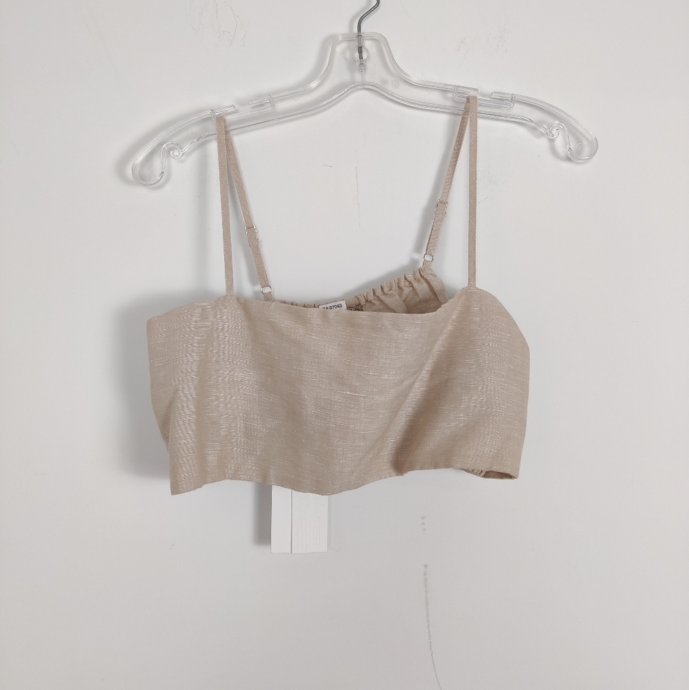 Lisa Maree Women's Beige Crop Top Size XLarge - New with Tags Boho Bohemian Y2K